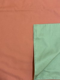120x120cm ゲーム用布  マスカットグリーン x キャロットオレンジ