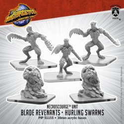 画像1: Monsterpocalypse: Blade Revenants and Hurling Swarms Necroscourge Units (metal)