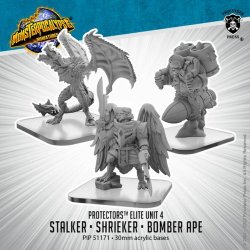 画像1: Monsterpocalypse: Bomber Ape, Stalker, Shrieker Protectors Alternate Elite Units (metal)