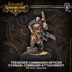 画像1: [Cygnar] - Trencher Commando Officer Command Attachment (resin/metal) 2017年11月発売