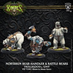 画像1: [Trollbloods] -  Northkin Bear Handler & Battle Bears Unit (resin/metal) BOX 2017年11月発売
