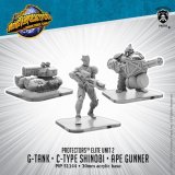 画像: Monsterpocalypse:Protectors Alternate Elite Units: G-Tank, C-Type Shinobi, and Ape Gunner