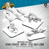 画像: Monsterpocalypse: Raptix, Steel Shell Crab, Strike Fighter Protectors Alternate Elite Units (metal)