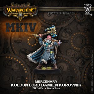 画像: Warmachine: Merc Koldun Lord Damien Korovnik RESIN