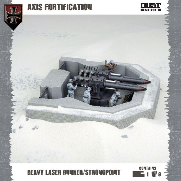 画像1: Dust Tactics - Axis: Heavy Laser Bunker/Strongpoint (Axis Fortification)