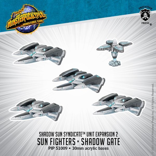 画像1: Monsterpocalypse Sun Fighter and Shadow Gate Shadow Sun Syndicate Unit (metal/resin)