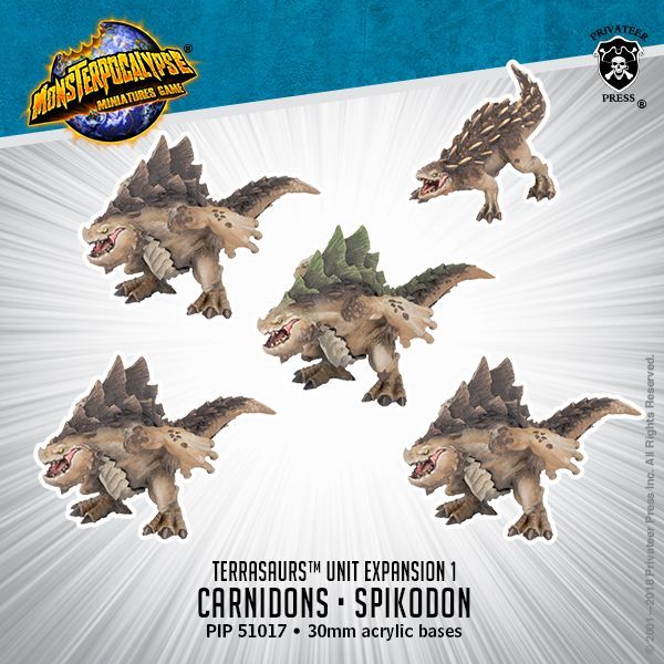 画像1: Monsterpocalypse Carnidon Spikodon Terrasaur Units (metal/resin)