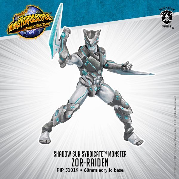 画像1: Monsterpocalypse Zor-Raiden Shadow Syndicate Monster (metal/resin)