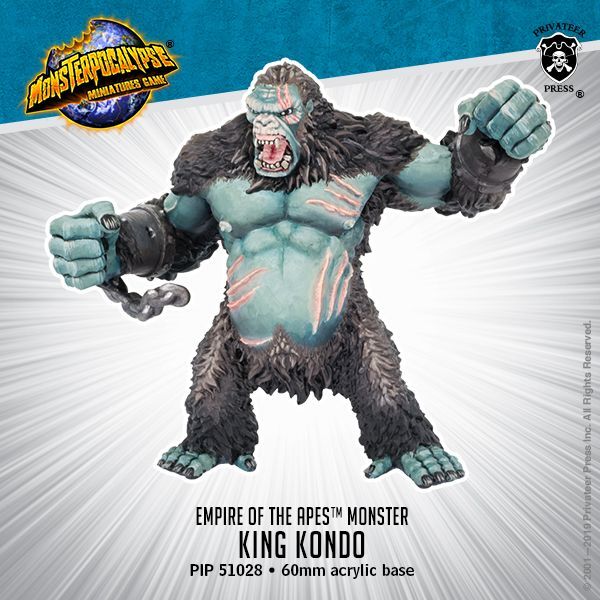 画像1: Monsterpocalypse King Kondo  Empire of the Apes Monster (metal/resin)