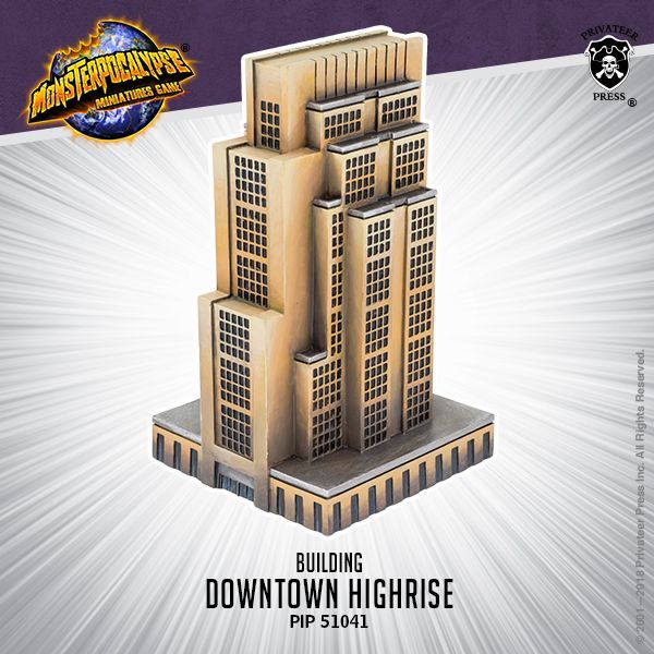 画像1: Monsterpocalypse Buildings Downtown High Rise (resin)