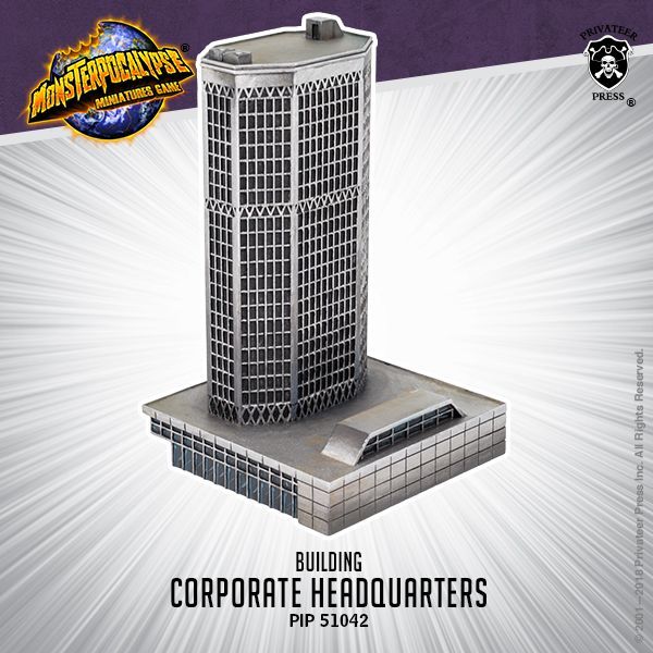 画像1: Monsterpocalypse Buildings Corporate HQ (resin)