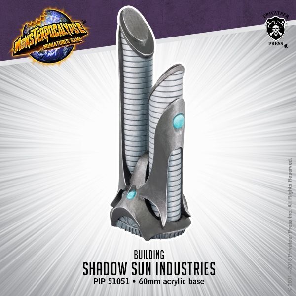 画像1: Monsterpocalypse Buildings Shadow Sun Industries (resin)