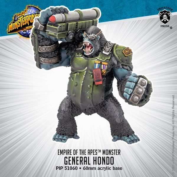 画像1: Monsterpocalypse: General Hondo Empire of the Apes Monster (resin)