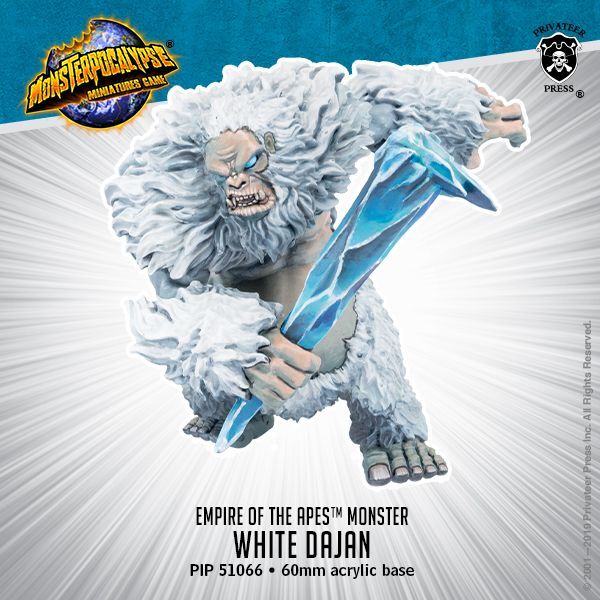 画像1: Monsterpocalypse: White Dajan Empire of the Apes Monster (resin)