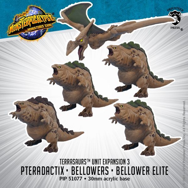 画像1: Monsterpocalypse: Bellowers Pteradactix Terrasaurs Units (5) (metal/resin)