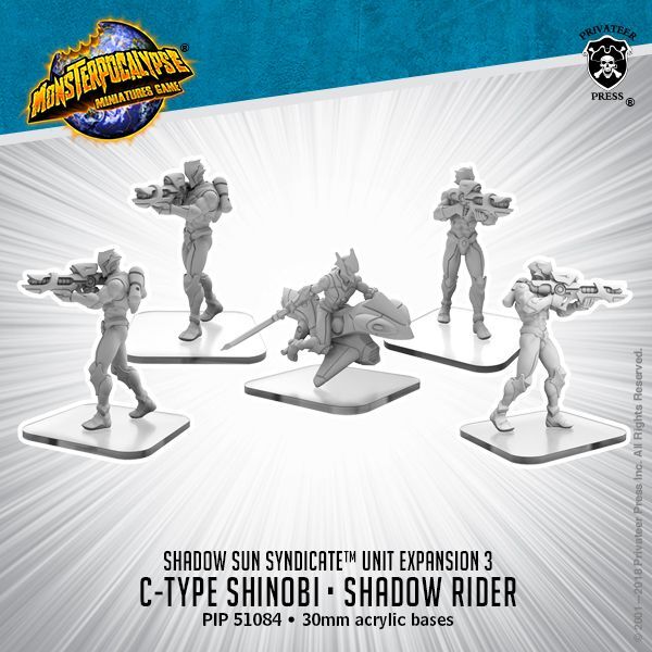 画像1: Monsterpocalypse: C-Type Shinobi and Shadow Rider Monsterpocalypse Shadow Sun Unit (metal)