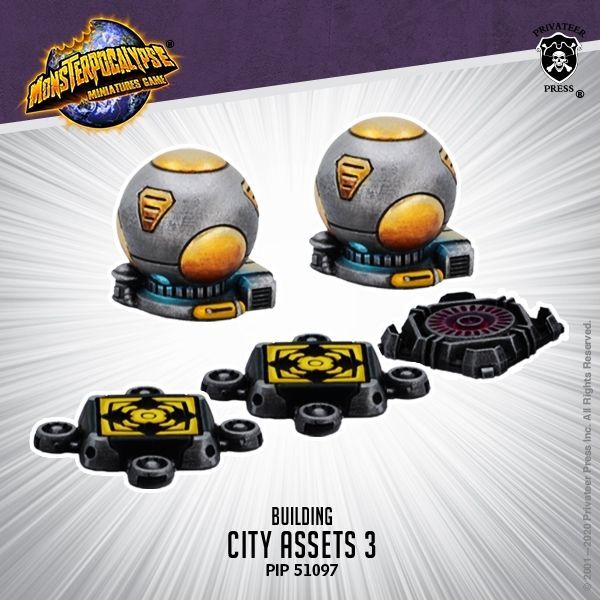 画像1: Monsterpocalypse: City Assets (metal/resin)