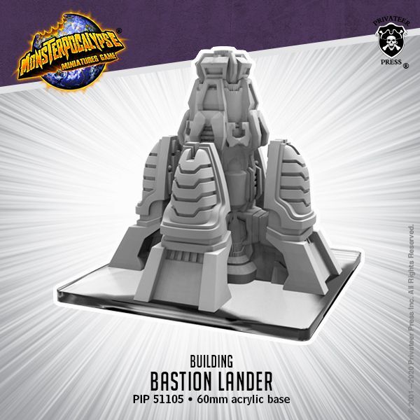 画像1: Monsterpocalypse: Bastion Lander Building (resin)