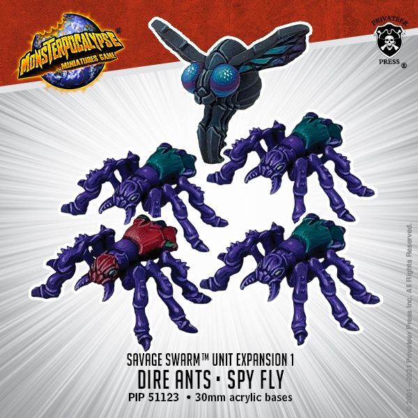 画像1: Monsterpocalypse: Dire Ants Spy Fly Savage Swarm Unit (metal)
