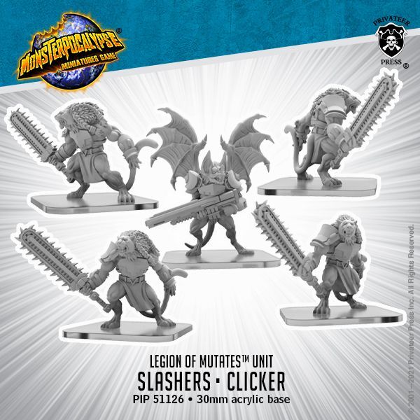 画像1: Monsterpocalypse: Slashers and Clicker Legion of Mutates Unit (metal)