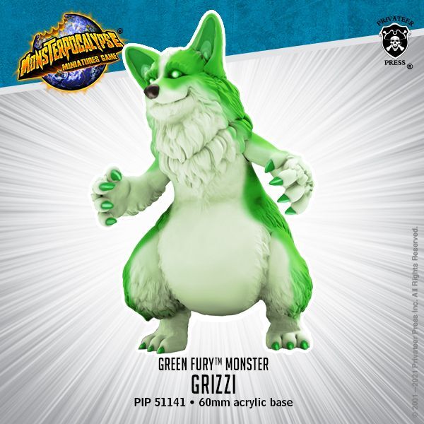 画像1: Monsterpocalypse: Grizzi  Green Fury Monster (resin)