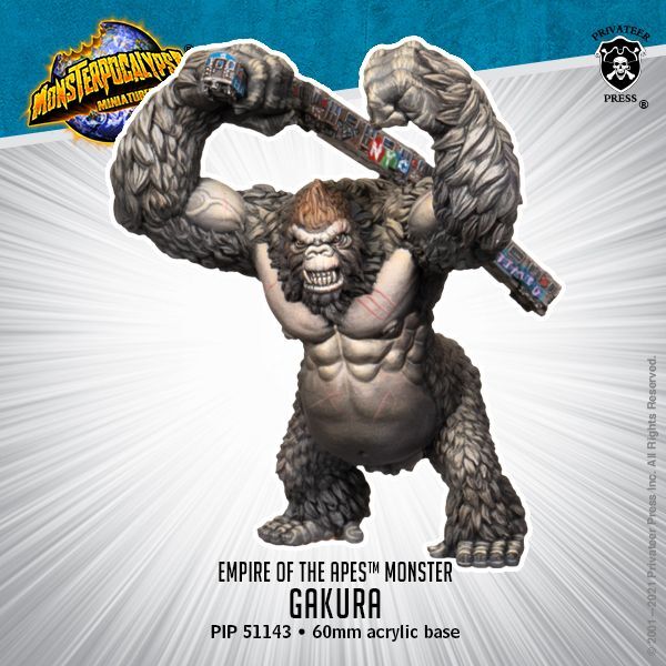 画像1: Monsterpocalypse: Gakura Empire of the Apes Monster (resin/metal)