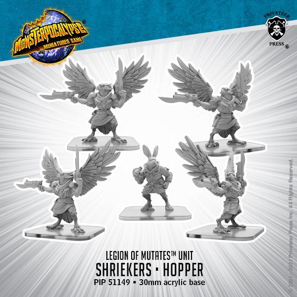 画像1: Monsterpocalypse: Shriekers and Hoppers Legion of Mutates Unit (metal)