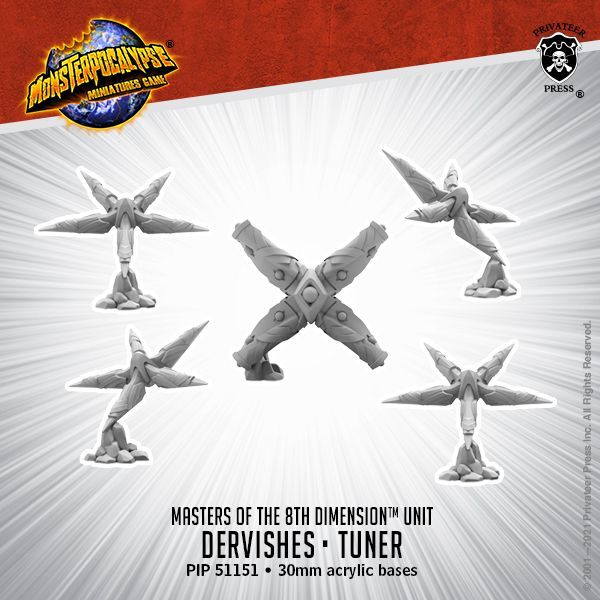 画像1: Monsterpocalypse: Dervishes and Tuners Masters of the 8th Dimension Units (metal)