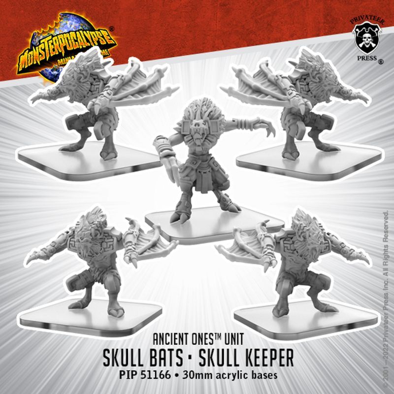 画像1: Monsterpocalypse: Skull Bats Skull Keeper Ancient Ones Unit (metal)