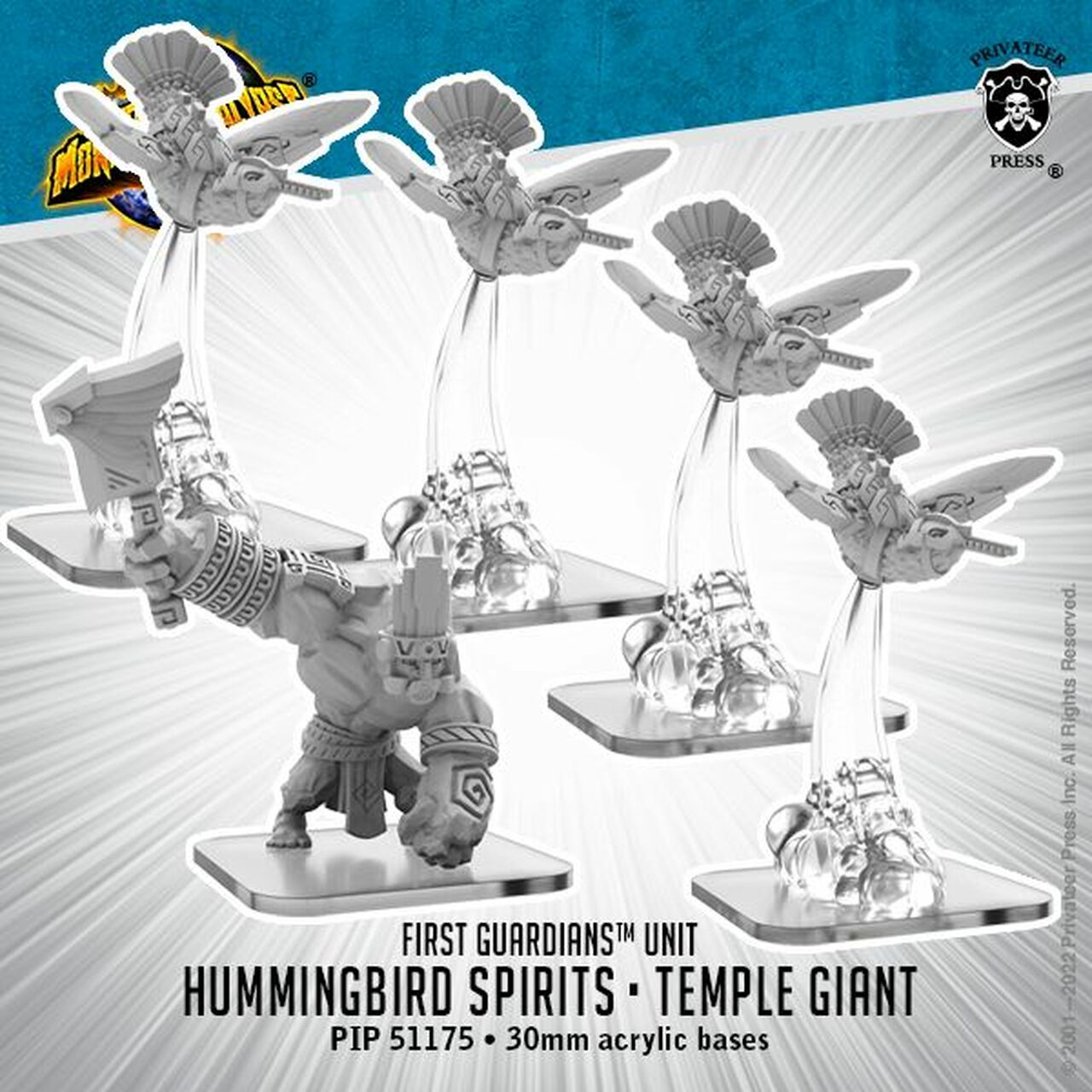 画像1: Monsterpocalypse: Hummingbird Spirits Temple Giant First Guardians Units (metal)
