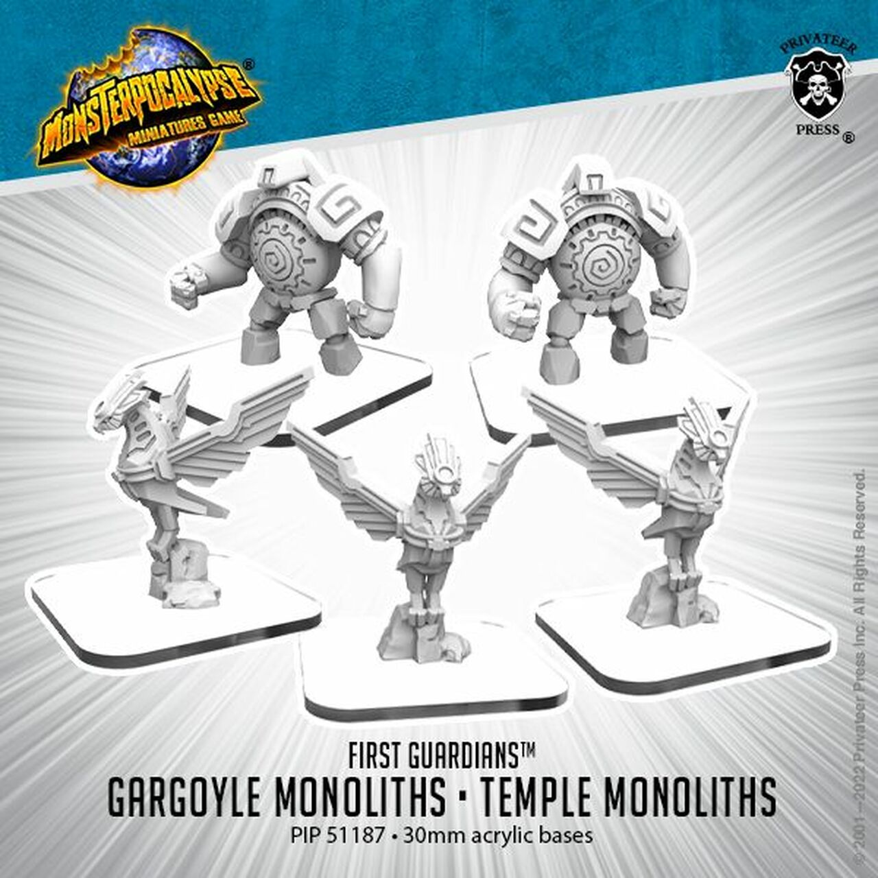 画像1: Monsterpocalypse: Gargoyle Monoliths and Temple Monoliths First Guardians Units (metal)
