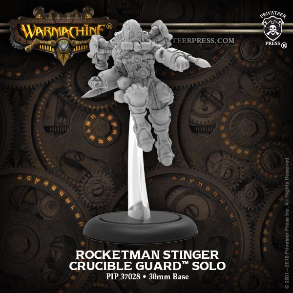 画像1: Warmachine: (Golden Crucible) Rocketman Stinger – Crucible Guard Solo (metal)