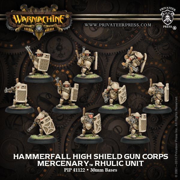 画像1: [Mercenary] - Hammerfall High Shield Gun Corps Rhulic Unit (10) BOX 【メーカー直販のみ 在庫限り】