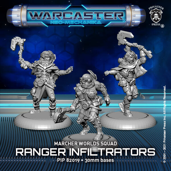画像1: Warcaster: Ranger Infiltrators  Marcher Worlds Squad (metal)