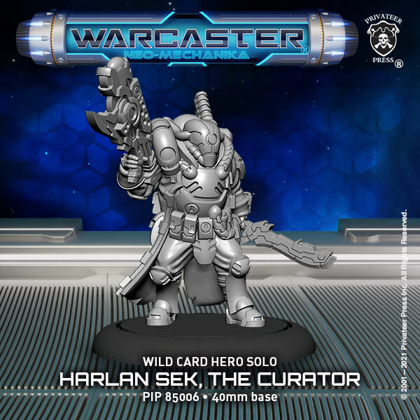 画像1: Warcaster: Harlan Sek, The Curator  Wild Cards Hero Solo (metal)